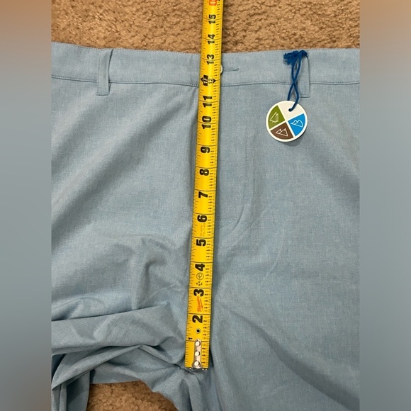 NWT Travis Mathew Men’s Size 42 Prestige Mediterranean Blue Performance Shorts - Picture 12 of 13